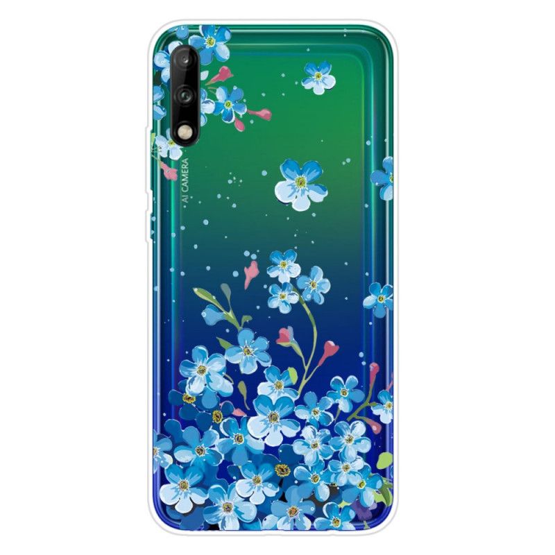 Skal Huawei P40 Lite E / Y7p Bukett Med Blå Blommor