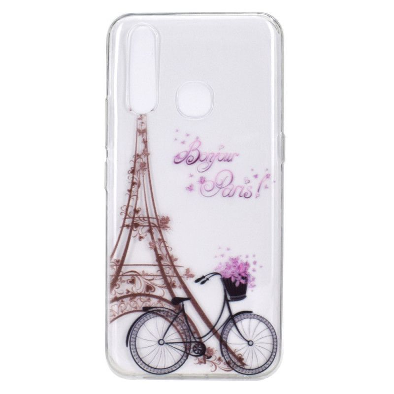 Skal Huawei P40 Lite E / Y7p Mobilskal Transparent Hej Paris