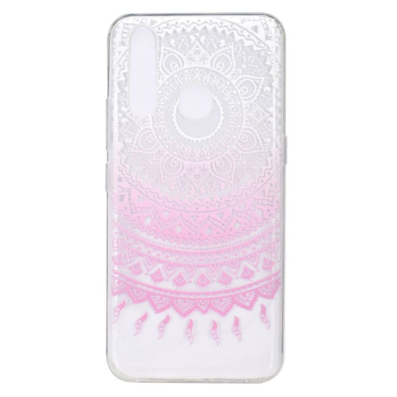 Skal Huawei P40 Lite E / Y7p Rose Transparent Färgglad Mandala