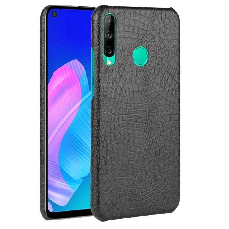 Skal Huawei P40 Lite E / Y7p Svart Krokodilhudeffekt