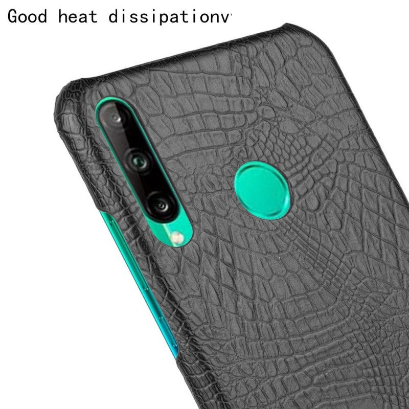 Skal Huawei P40 Lite E / Y7p Svart Krokodilhudeffekt