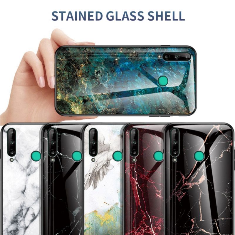 Skal Huawei P40 Lite E / Y7p Svart Premumfärger Av Härdat Glas