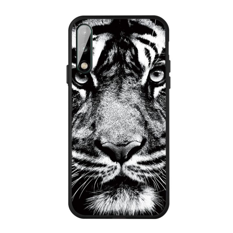 Skal Huawei P40 Lite E / Y7p Svartvit Tiger