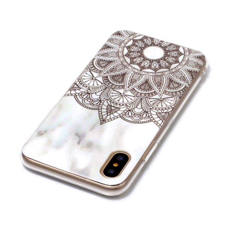 Skal iPhone X Marmorerad Mandala