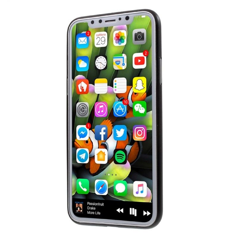 Skal iPhone X Mobilskal Imiterat Läder-G-Fodral