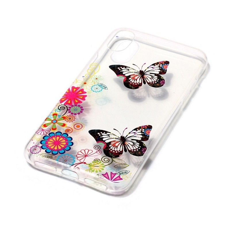 Skal iPhone X Psykedeliska Fjärilar Och Blommor