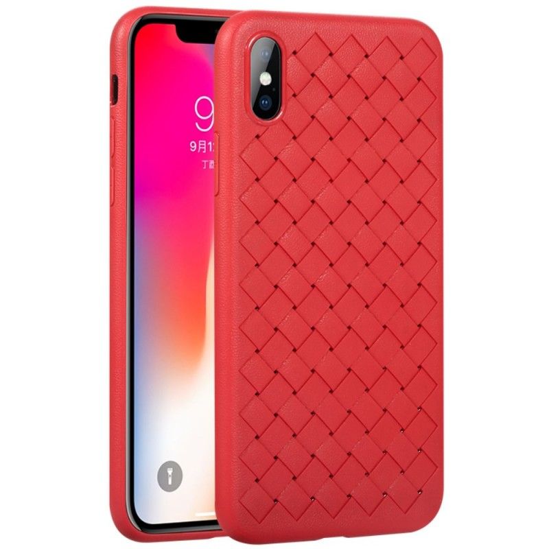 Skal iPhone X Svart Flätad