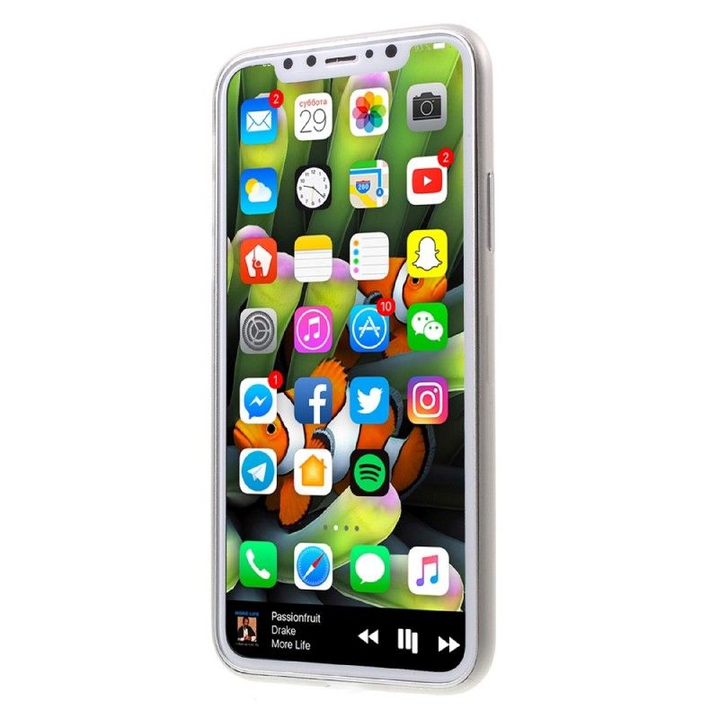 Skal iPhone X Svart Ultrafin Matt