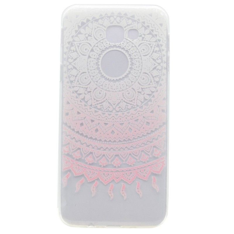 Skal för Samsung Galaxy A5 2017 Rosa Transparent Färgglad Mandala