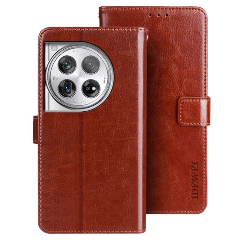 Fodral Oneplus 12 5g Faux Leather Retro Idewei