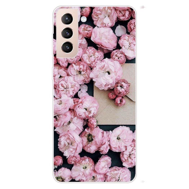 Skal Samsung Galaxy S22 Plus 5G Rosa Blommor