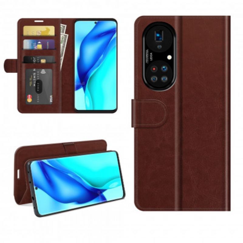 Fodral Huawei P50 Pro Stil Läderdesign