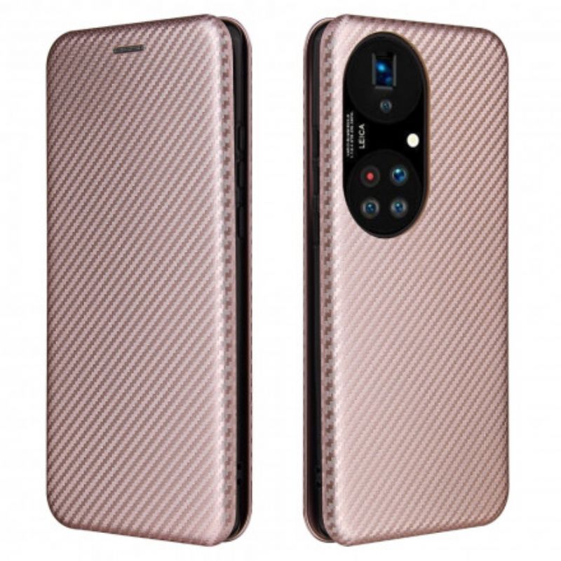 Folio-fodral Huawei P50 Pro Kolfiber