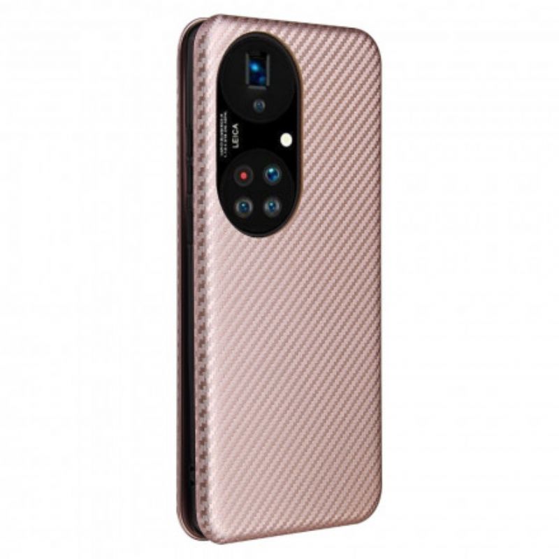 Folio-fodral Huawei P50 Pro Kolfiber