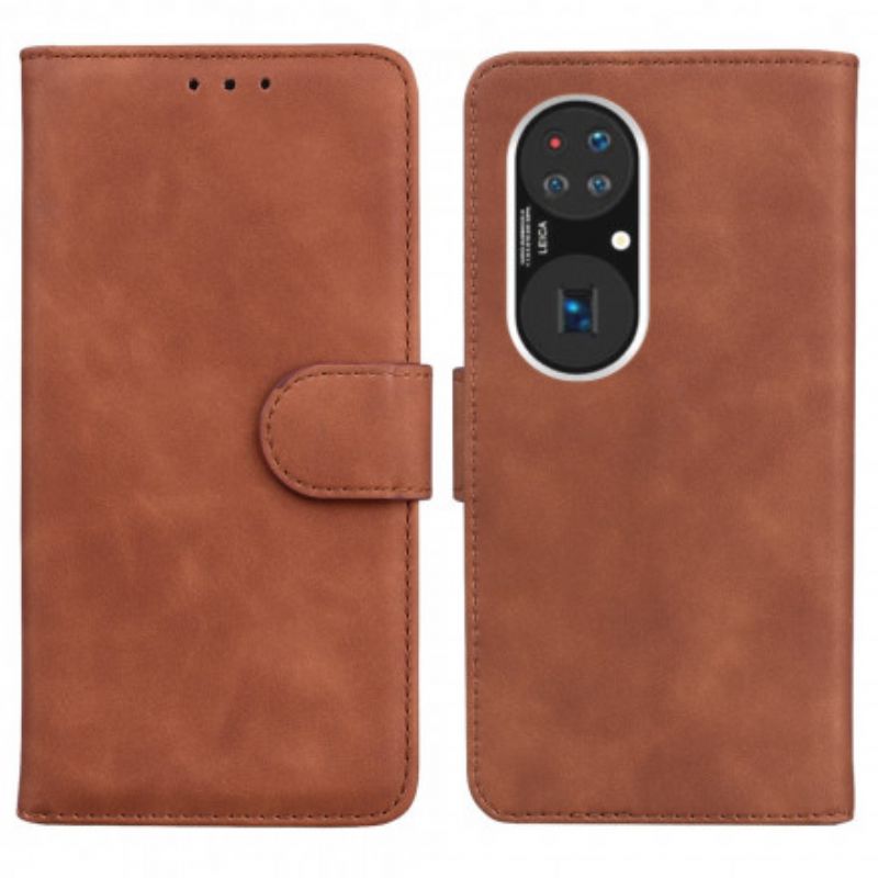 Läderskal Fodral Huawei P50 Pro Style Leather Vintage Couture