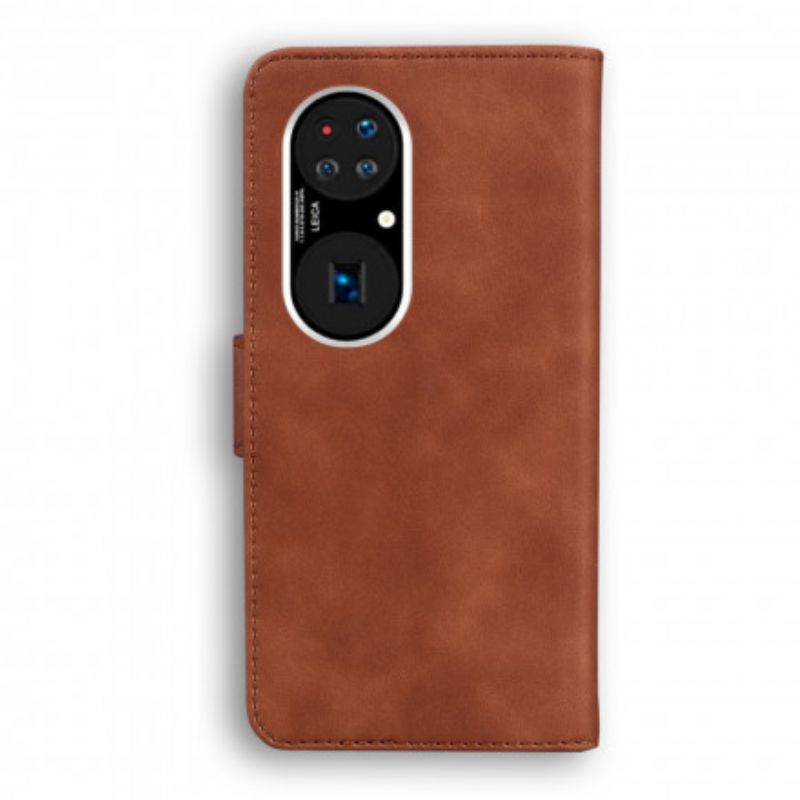 Läderskal Fodral Huawei P50 Pro Style Leather Vintage Couture