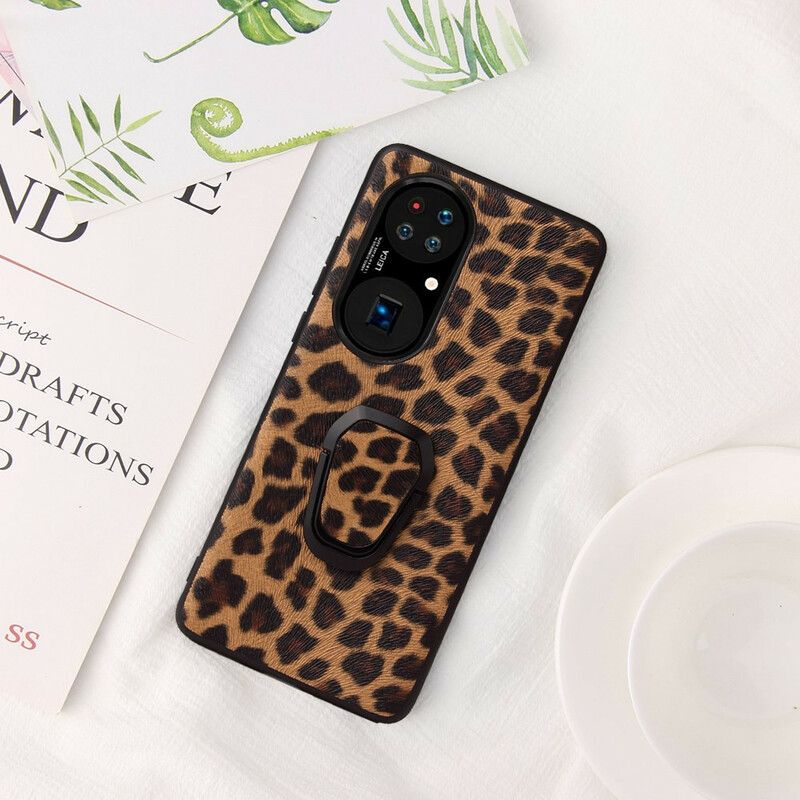 Skal För Huawei P50 Pro Leopard Style Ring-stöd