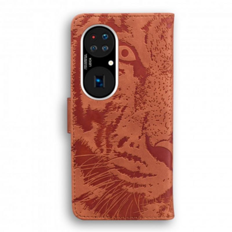 Skyddsfodral Huawei P50 Pro Tiger Face Print