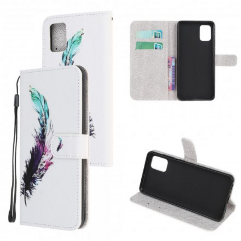 Fodral Moto G100 Strap Feather