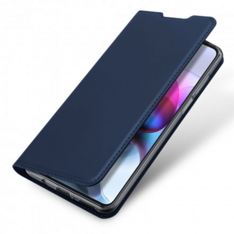 Folio-fodral För Moto G100 Skin Pro Dux Ducis