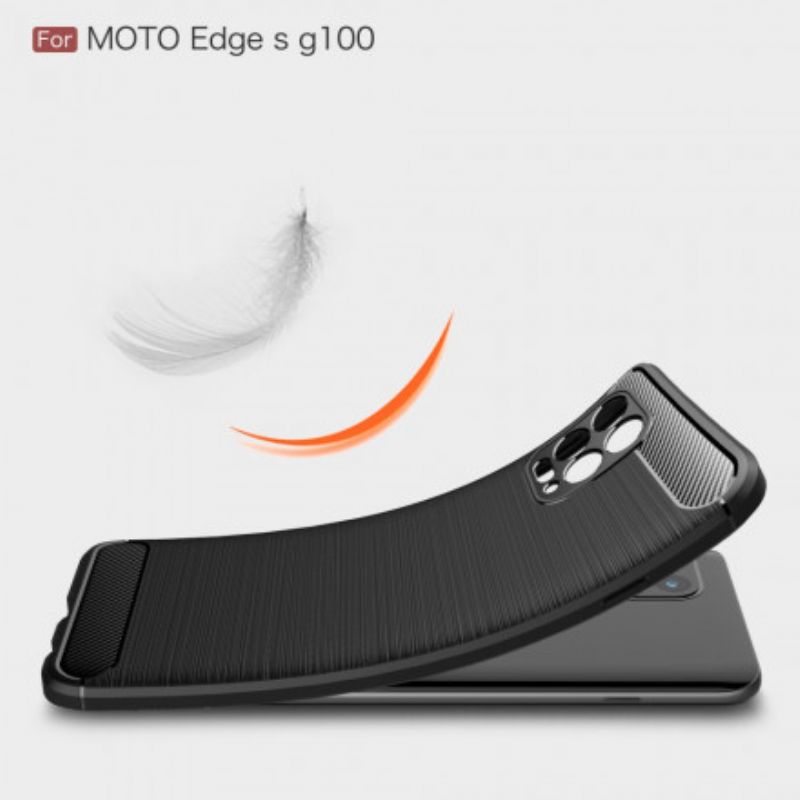 Skal Moto G100 Borstad Kolfiber