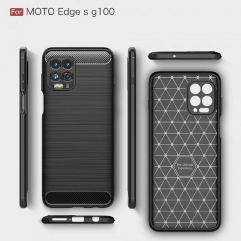 Skal Moto G100 Borstad Kolfiber