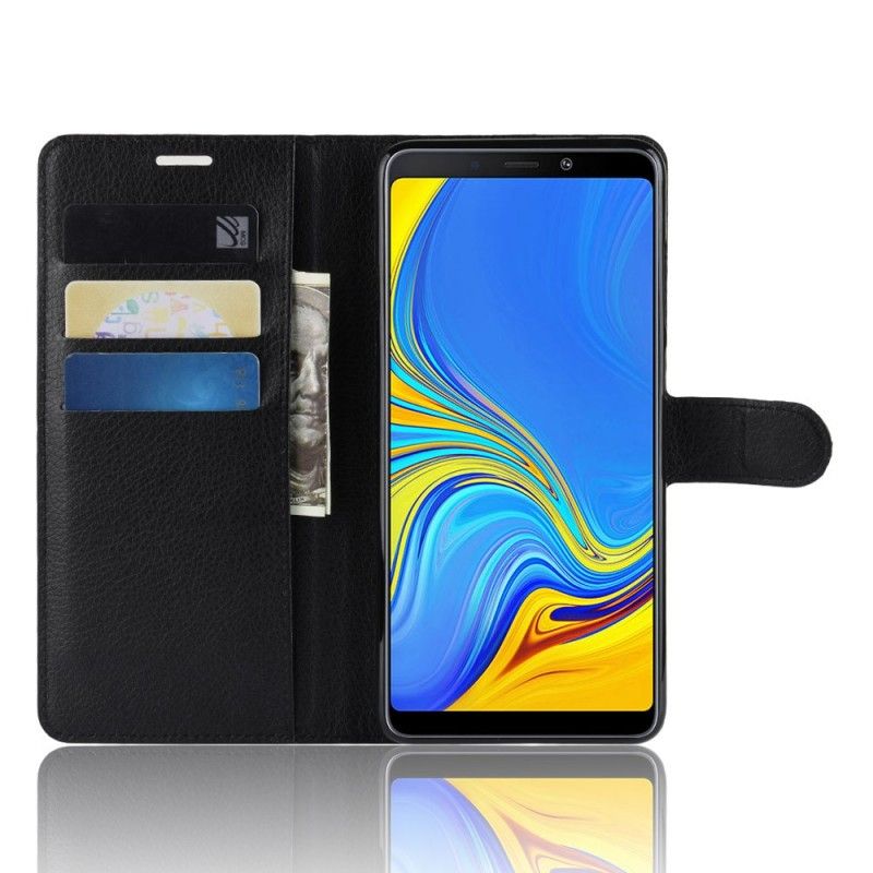 Fodral Samsung Galaxy A9 Vit Retro Litchi