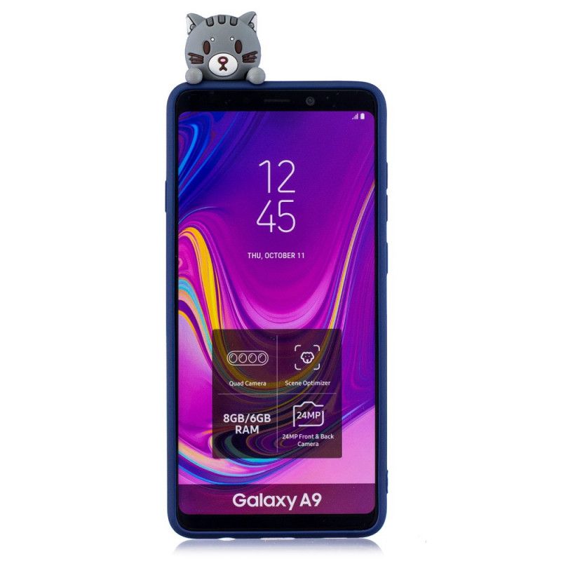 Skal Samsung Galaxy A9 Rolig 3D-Katt