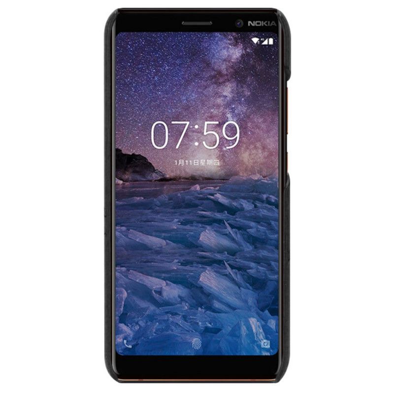 Skal för Nokia 9 PureView Svart Lädereffekt I Imak-Serien