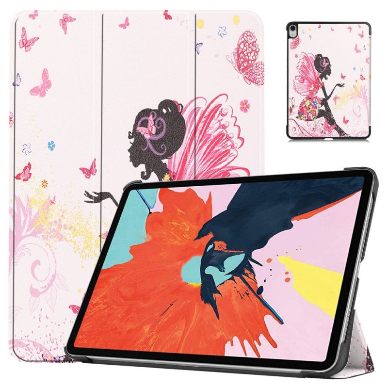 iPad Air 10.9" (2020) Blommig Älvimitationsläder