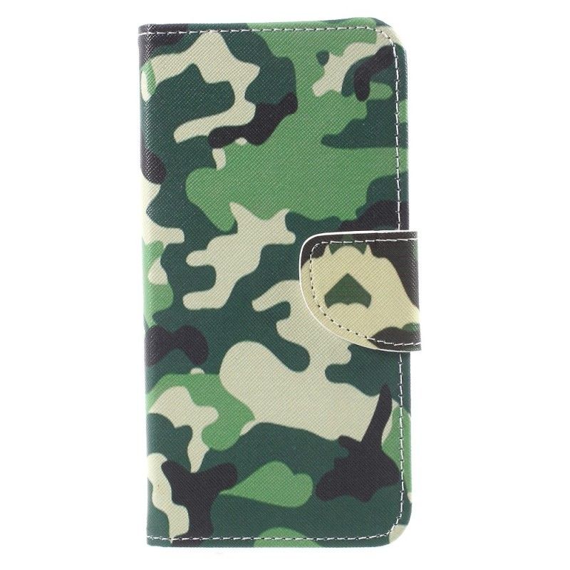 Läderfodral Huawei Mate 10 Pro Mobilskal Militär Kamouflage