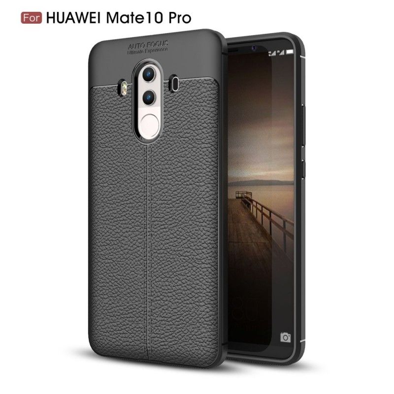 Skal Huawei Mate 10 Pro Svart Dubbel Linjelyské-Effekt