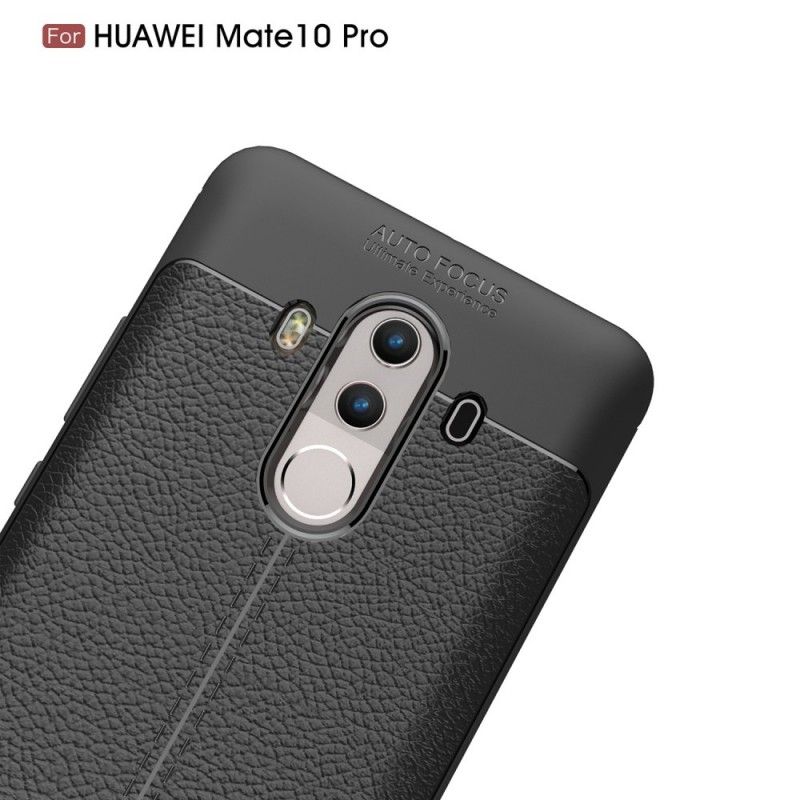 Skal Huawei Mate 10 Pro Svart Dubbel Linjelyské-Effekt