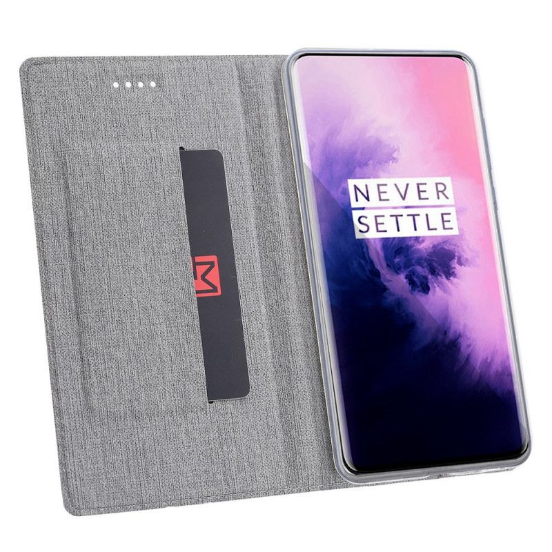 Folio-fodral OnePlus 7T Pro Svart Strukturerad