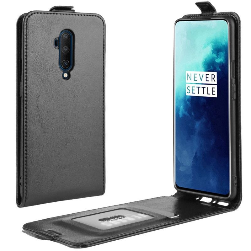 Läderfodral OnePlus 7T Pro Svart Mobilskal Vikbar