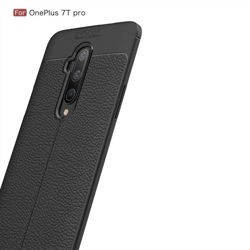 Skal OnePlus 7T Pro Svart Dubbel Linjelycherskinn