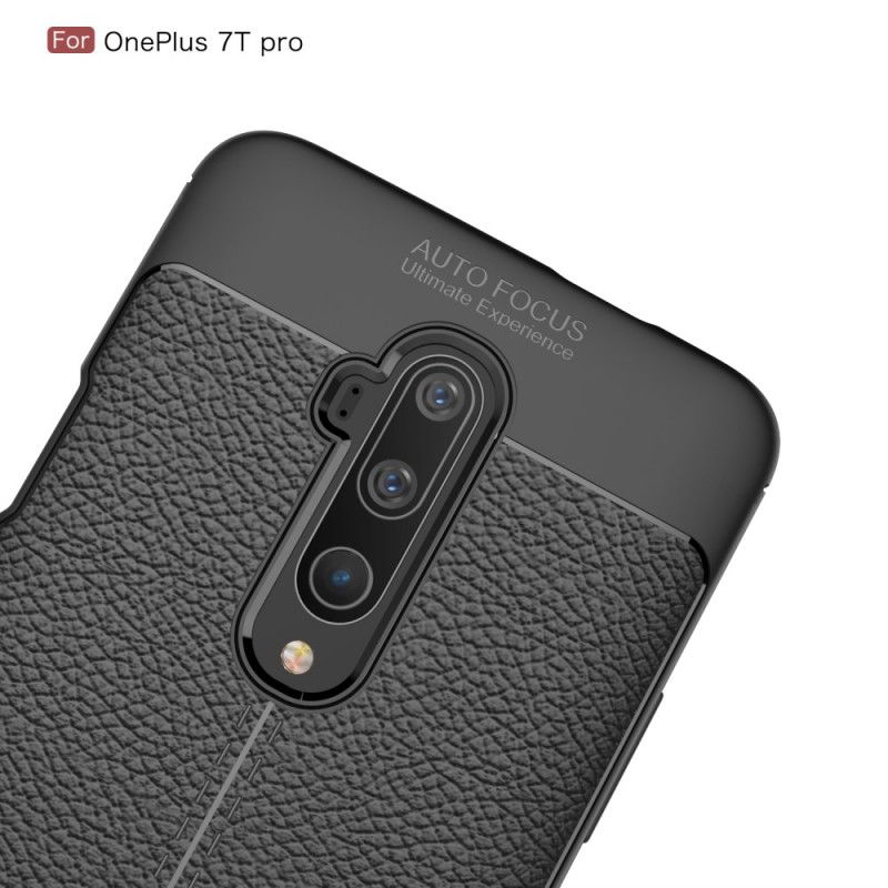 Skal OnePlus 7T Pro Svart Dubbel Linjelycherskinn