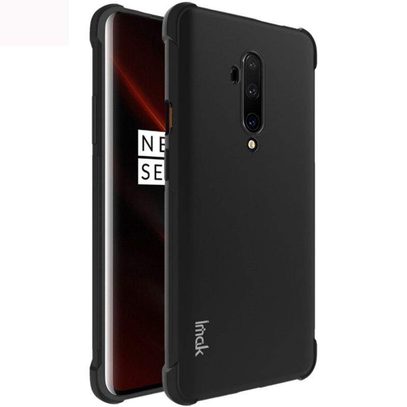 Skal OnePlus 7T Pro Svart Flexibel Silikon Med Imak Skärmfilm