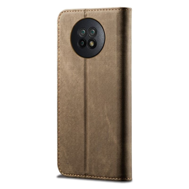 Folio-fodral för Xiaomi Redmi Note 9 5G / Note 9T 5G Svart Jeanstyg