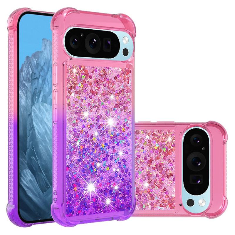 Skal Google Pixel 9 Telefonfodral Glittergradient