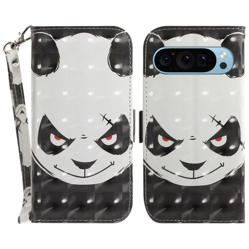 Skyddsfodral Google Pixel 9 Arg Panda Kärlek Med Rem