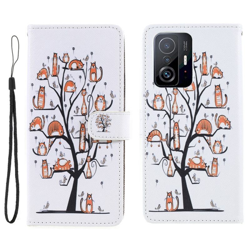 Fodral För Xiaomi Mi 11t / 11t Pro Funky Cats Strappy