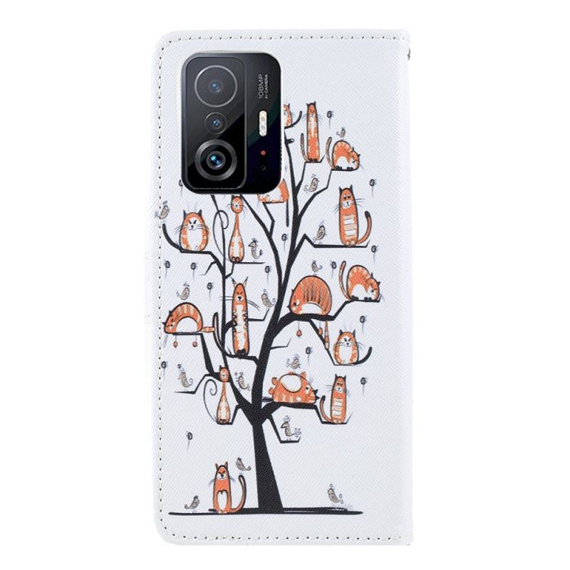 Fodral För Xiaomi Mi 11t / 11t Pro Funky Cats Strappy