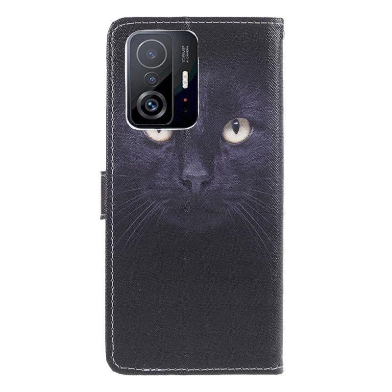 Fodral Xiaomi Mi 11t / 11t Pro Black Strappy Cat Eyes