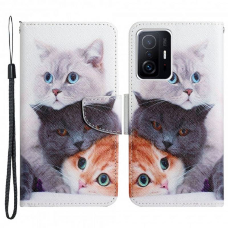 Fodral Xiaomi Mi 11t / 11t Pro Pile Of Cats-rem