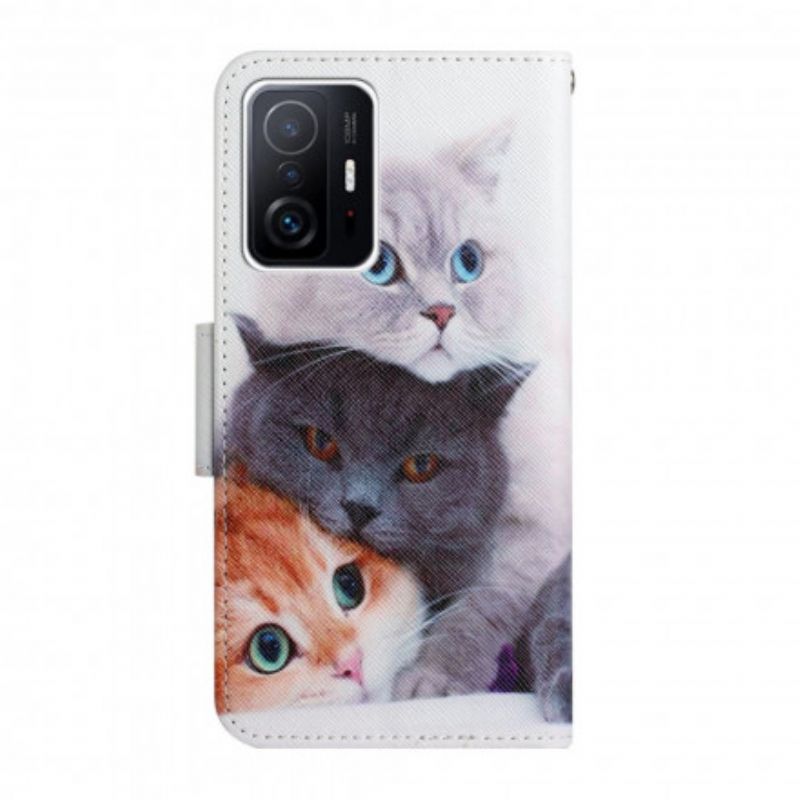 Fodral Xiaomi Mi 11t / 11t Pro Pile Of Cats-rem