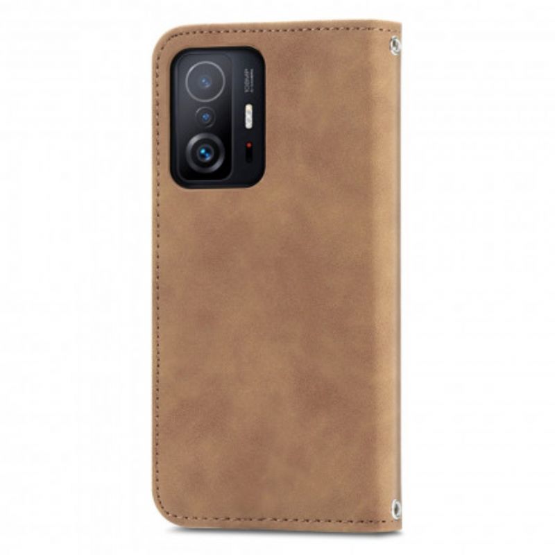 Folio-fodral Xiaomi Mi 11t / 11t Pro Skin-touch