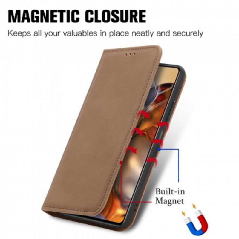 Folio-fodral Xiaomi Mi 11t / 11t Pro Skin-touch