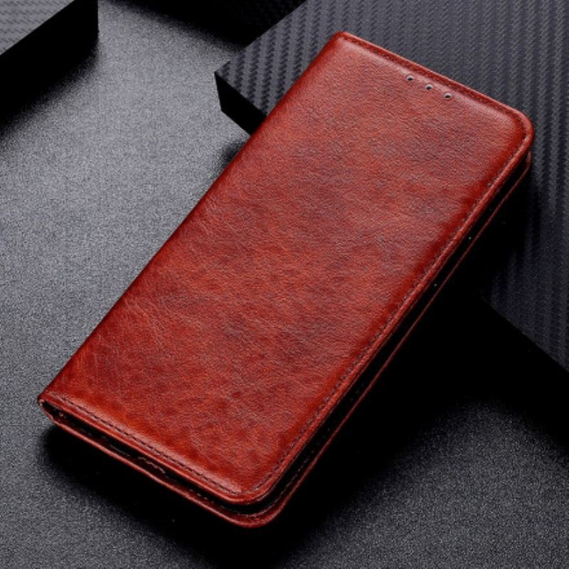 Folio-fodral Xiaomi Mi 11t / 11t Pro Telefonfodral Split Leather Texture