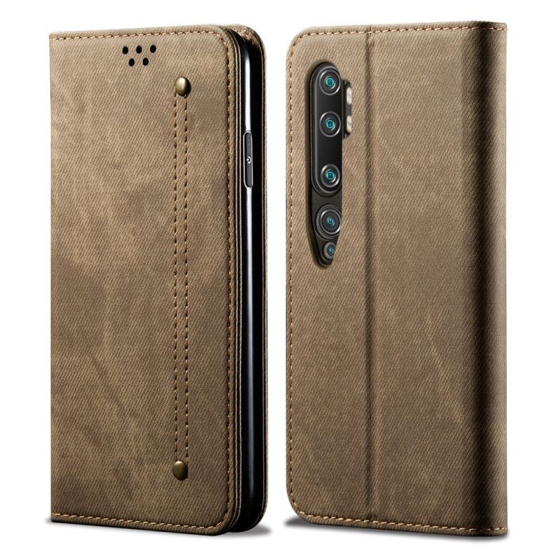 Folio-fodral för Xiaomi Mi Note 10 / 10 Pro Svart Jeanstyg